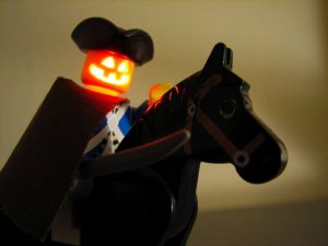 Umnachteter Lego-Krieger