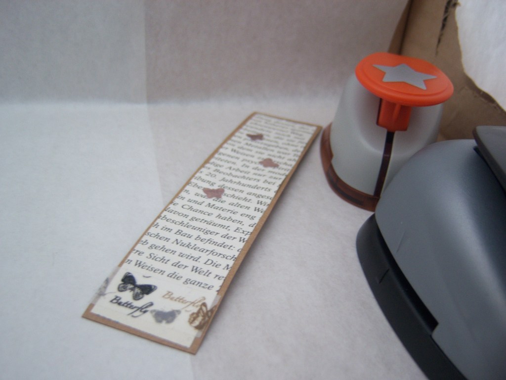 Ein Buch musste dran glauben.