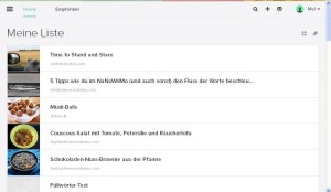 Auch Listenansicht ist möglich.