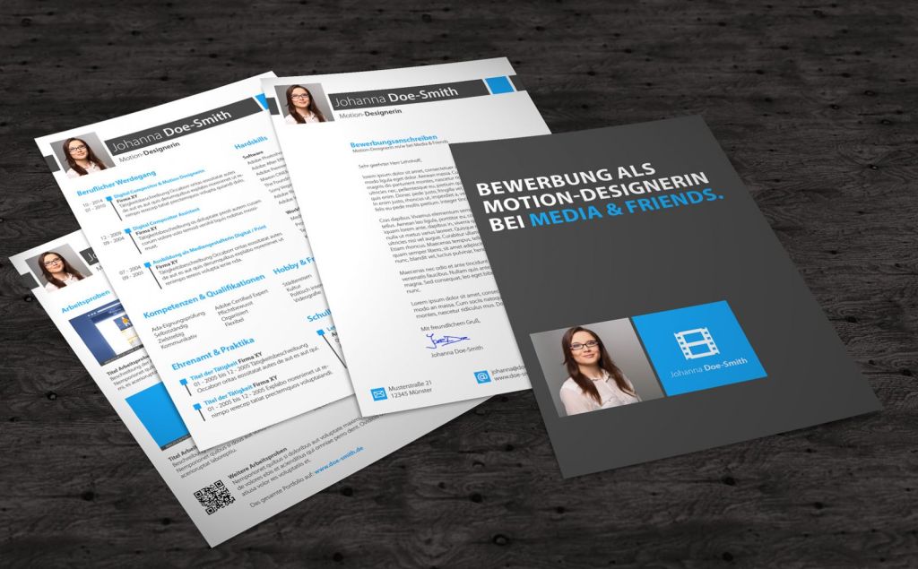 Bewerbungsvorlagen von der 4eck Media&nbsp;Agentur